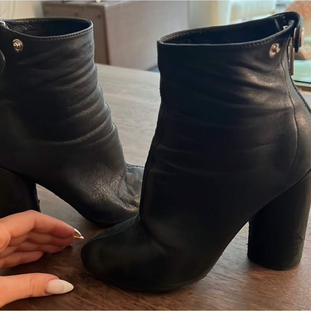 Christian Dior lamb skin leather soft boots air 37.5 worn in good shape